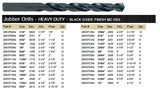 DRILL BIT 13 PIECE SET JOBBER BLACK 135°  WITH METAL CASE